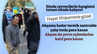 Muğla'da son zamanlarda yapılan çevre eylemlerine katılan Mükerrem Bozkurt Yatağan