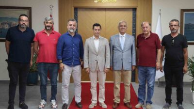 MARMARİS BELEDİYE BAŞKANI ACAR ÜNLÜ, TÜRKİYE GAZETECİLER FEDERASYONU GENEL BAŞKANI