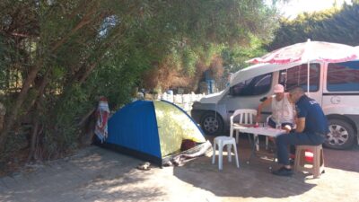 BELEDİYEDEN KARAVAN VE ÇADIRLARA YÖNELİK DENETİM