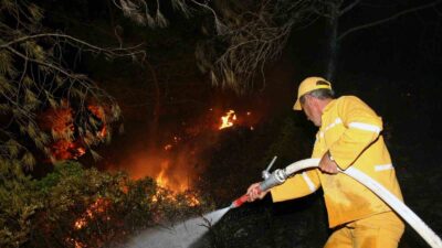 MUĞLA (İHA) - MUĞLA’NIN BODRUM İLÇESİNDE MEYDANA GELEN ORMAN YANGININA