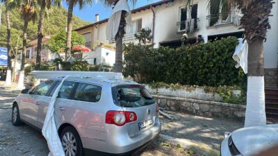 MUĞLA'NIN FETHİYE İLÇESİNDEKİ BİR EVDE MEYDANA GELEN TÜP PATLAMASI SONUCU