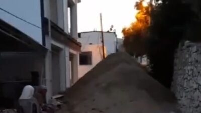 MUĞLA (İHA) - MUĞLA'NIN MİLAS İLÇESİNDE BİR İNŞAAT ALANINDA KULLANILMAK