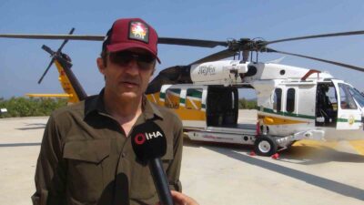 T70 YANGIN SÖNDÜRME HELİKOPTERİ MAKEDONYA’DA BİR AYDIR DEVAM EDEN ORMAN