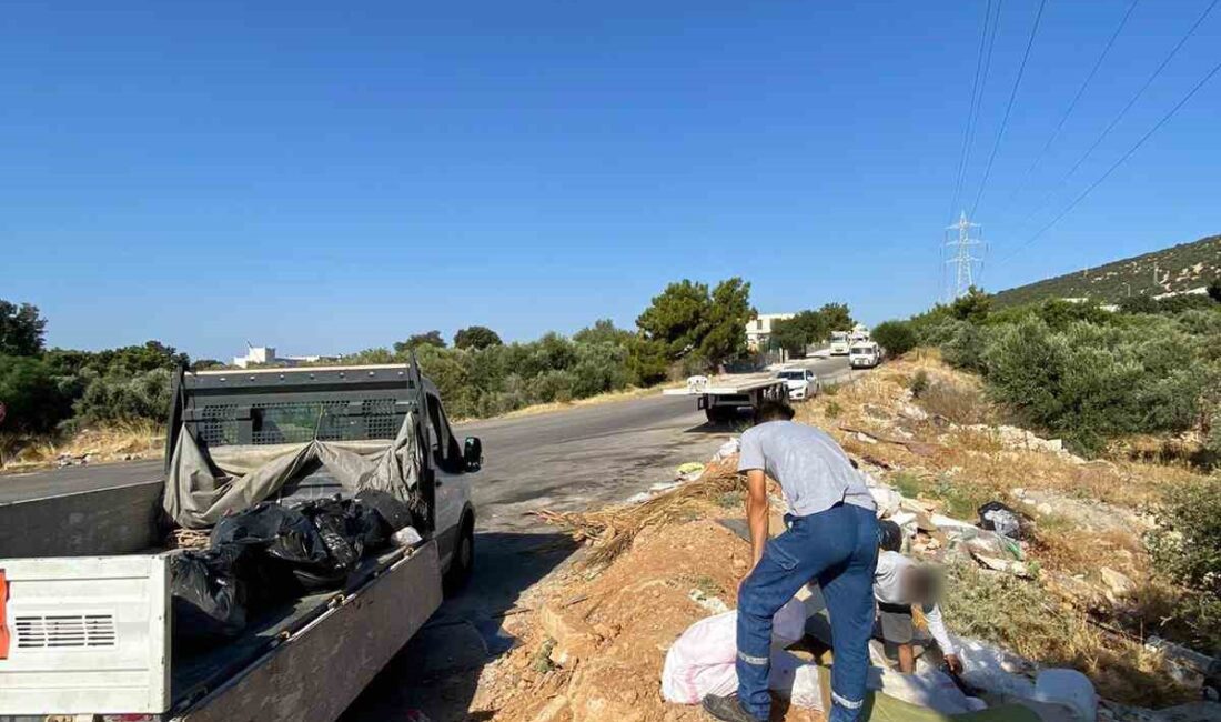 MUĞLA’NIN BODRUM İLÇESİNDE ÇÖPLERİNİ