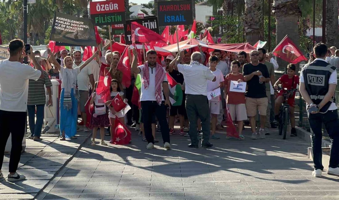 BODRUM'DAN İSRAİL'E SERT MESAJ;