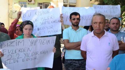 FETHİYE'DE 53 KOOPERATİF ÜYESİ EYLEM YAPTI.