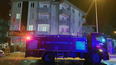 MENTEŞE İLÇESİNDE MUĞLA EMNİYET MÜDÜRLÜĞÜ POLİS EVİNDEN ÇIKAN DUMANLAR SONRASI