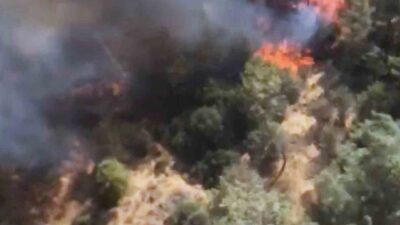 MİLAS’TAKİ ORMAN YANGINI DEVAM EDİYOR