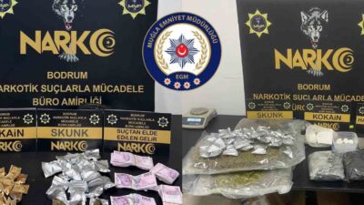 MUĞLA İL EMNİYET MÜDÜRLÜĞÜ NARKOTİK SUÇLARLA MÜCADELE ŞUBE MÜDÜRLÜĞÜ EKİPLERİ,