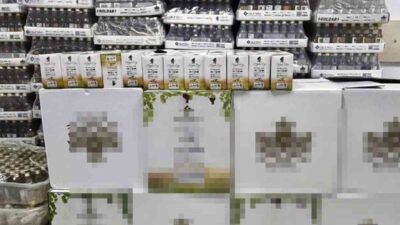 ÖLÜDENİZ’DE BİNLERCE ŞİŞE KAÇAK ALKOL YAKALANDI