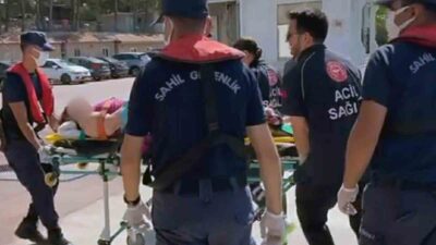 MUĞLA’NIN MARMARİS İLÇESİ AÇIKLARINDA SEYREDEN TİCARİ YATTA RAHATSIZLANAN VATANDAŞ SAHİL