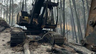 MUĞLA'NIN ULA İLÇESİNDE DÜN ÖĞLEN SAATLERİNDE ÇIKAN YANGINA İLK MÜDAHALEYİ