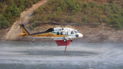 MUĞLA'NIN ULA İLÇESİNDE ÇIKAN ORMAN YANGININA MÜDAHALEDE BULUNAN 'NEFES T-70'