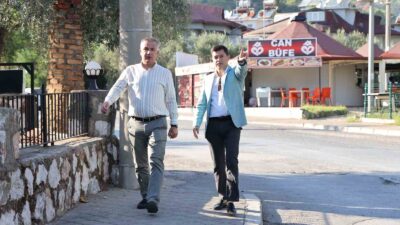 MARMARİS BELEDİYE BAŞKANI ACAR ÜNLÜ, CAMİAVLU MAHALLESİ’NDE İNCELEMELERDE BULUNDU. MAHALLE