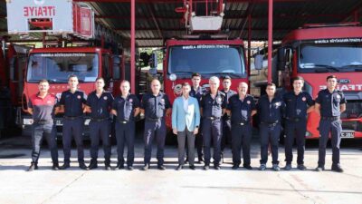 İTFAİYE HAFTASI DOLAYISIYLA MARMARİS İTFAİYE GRUP AMİRLİĞİ’Nİ ZİYARET EDEN MARMARİS