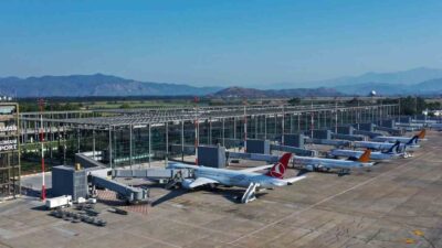 DALAMAN HAVALİMANI 8 AYDA 4 MİLYON YOLCUYA HİZMET VERDİ