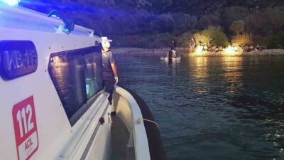 MARMARİS GİRNEYİT KOYUNDA YASA DIŞI YOLLARDAN TEKNE İLE KAÇMA HAZIRLIĞINDA