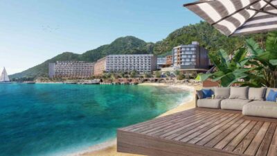 MARMARİS İÇMELER’DE ÇAM ORMANLARIYLA DENİZİN BULUŞTUĞU EŞSİZ KIZILKUM KOYU’NDA YAPIMI