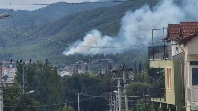 MUĞLA'NIN SEYDİKEMER İLÇESİNDE YILDIRIM KAYNAKLI ORMAN YANGININI KONTROL ALTINA ALINIRKEN,