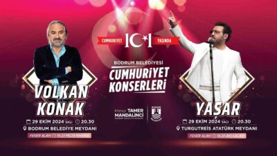 29 EKİM CUMHURİYET BAYRAMI’NDA, BODRUM KAYMAKAMLIĞI, MUĞLA BÜYÜKŞEHİR BELEDİYESİ İLE