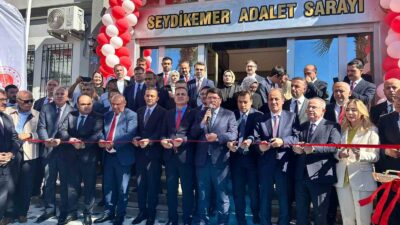 ADALET BAKANI YILMAZ TUNÇ'UN KATILDIĞI SEYDİKEMER İLÇESİNDE BULUNAN ADLİYE SARAYI'NIN