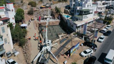 BODRUM BELEDİYESİ, TURGUTREİS’TE HAYIRSEVER NAZMİ CANBAZ’IN KATKILARIYLA YAPILACAK ANAOKULUNUN TEMELİNİ