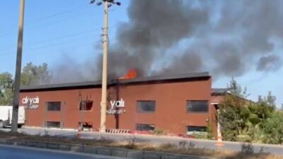 MUĞLA'NIN BODRUM İLÇESİNDE BİR BUTİK OTELDE KAYNAK YAPILDIĞI ESNADA YANGIN