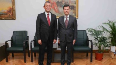 CHP GENEL BAŞKANI ÖZGÜR ÖZEL, ABDİ İPEKÇİ PARKI HALK KAFE’NİN