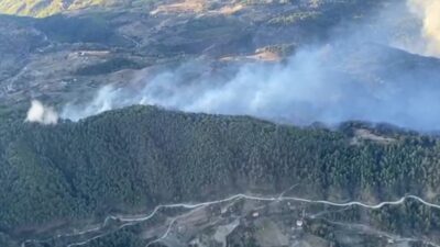 DALAMAN YANGININDA 12 SAAT GERİDE KALDI