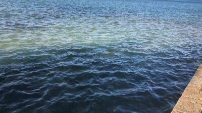 DATÇA’DA ATIKSU BORUSU PATLADI, DENİZİN RENGİ DEĞİŞTİ