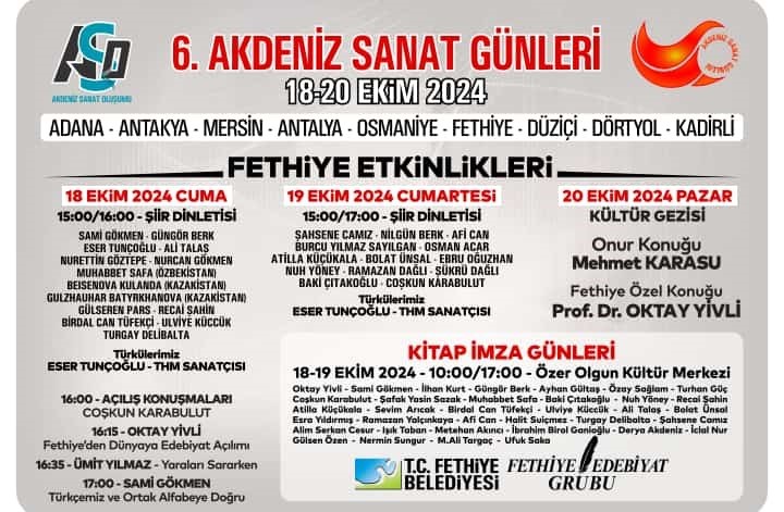 FETHİYE’DE 6. AKDENİZ SANAT