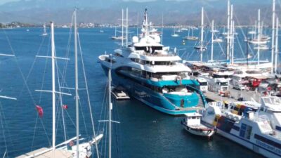 HİNTLİ MİLYARDERİN MEGA YATI, FETHİYE’DE 260 TON YAKIT ALDI