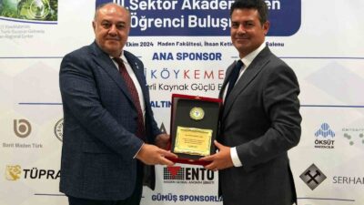 İTÜ MADEN FAKÜLTESİ DEKANI PROF. DR. MUSTAFA KUMRAL (SOLDA) VE