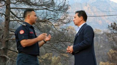 MUĞLA’NIN DALAMAN VE MENTEŞE İLÇELERİNDE ÇIKAN ORMAN YANGINLARINA BÜYÜKŞEHİR BELEDİYESİ