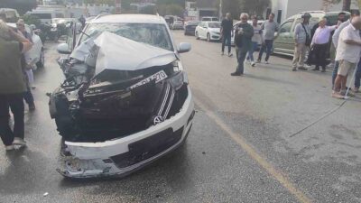 MUĞLA (İHA) - MUĞLA’NIN BODRUM İLÇESİNDE MEYDANA GELEN KAZADA, OTOMOBİLİN