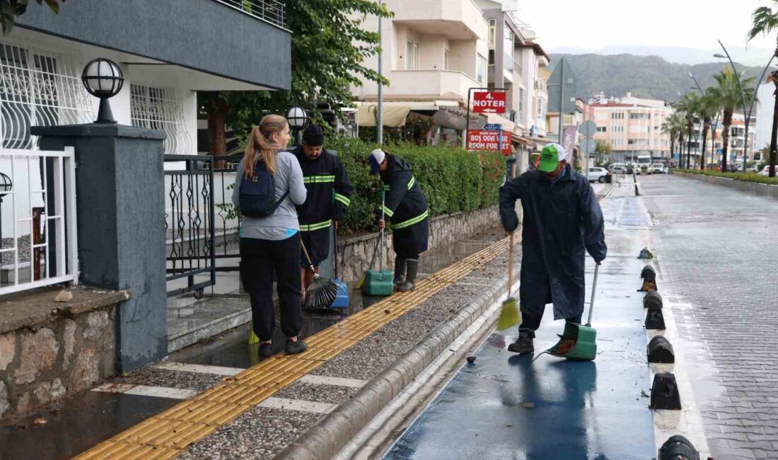 YAĞMUR NEDENİYLE YOĞUN MESAİ