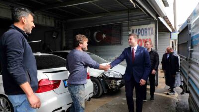 BAŞKAN TAMER MANDALİNCİ, YAĞMUR SONRASI DURUM TESPİTİ YAPMAK İÇİN TURGUTREİS