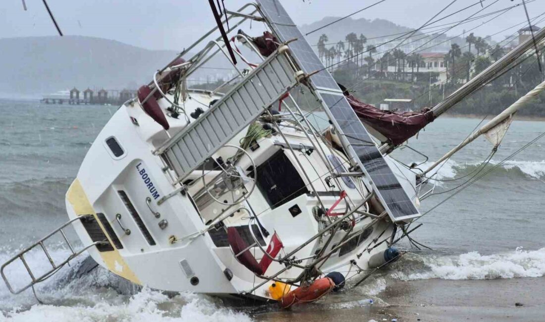 MUĞLA'NIN BODRUM İLÇESİNDE FIRTINA