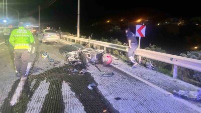 KAZA, GECE SAATLERİNDE YOKUŞBAŞI EMİN ANTER BULVARI’NDA MEYDANA GELDİ.