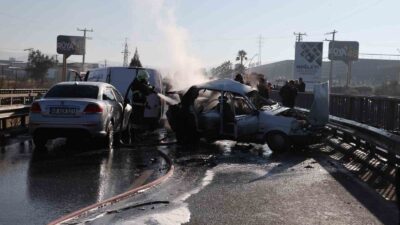 MUĞLA'DA MEYDANA GELEN ZİNCİRLEME TRAFİK KAZASINDA 1'İ AĞIR 7 KİŞİ