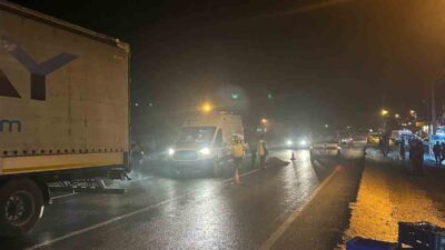 SEYDİKEMER'DE TIR YAYAYA ÇARPTI:1 ÖLÜ