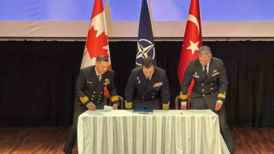 MUĞLA'NIN MARMARİS İLÇESİNDEKİ AKSAZ DENİZ ÜS KOMUTANLIĞI'NDA NATO DAİMİ DENİZ