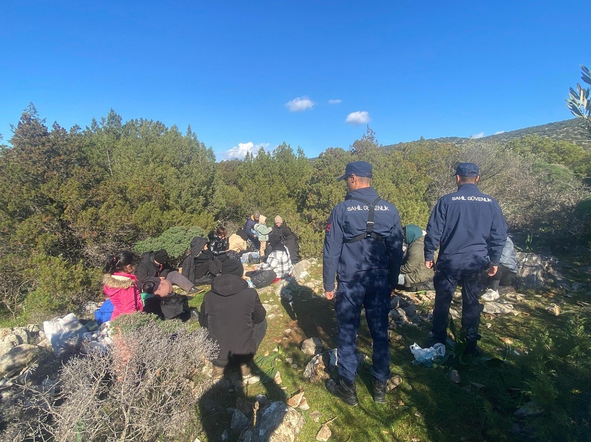 Bodrum’da 18 düzensiz göçmen yakalandı