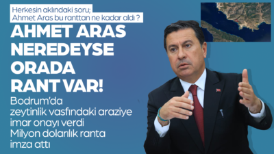 Muğla’nın Bodrum ilçesinde yeni bir rant yaratma projesi yaşama geçirildi,