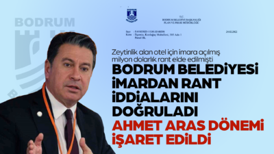 Muğla’nın Bodrum İlçesi Kızılağaç mevkiindeki zeytinlik alanın imara açılıp milyon