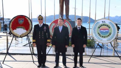 Mustafa Kemal Atatürk’ün Marmaris’e gelişinin 90. Yıl dönümü resmi törenle