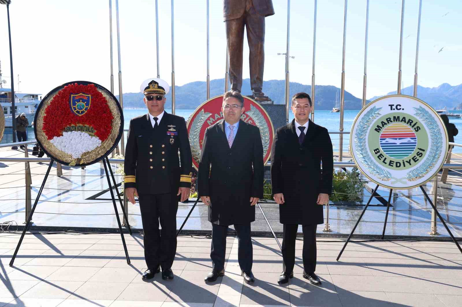 Atatürk’ün Marmaris’e gelişinin 90’ıncı yıl dönümü törenle kutlandı