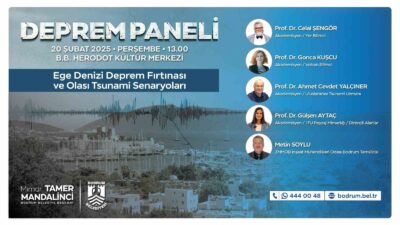 Bodrum Belediyesi tarafından "Ege Denizi Deprem Fırtınası ve Tsunami Senaryoları"