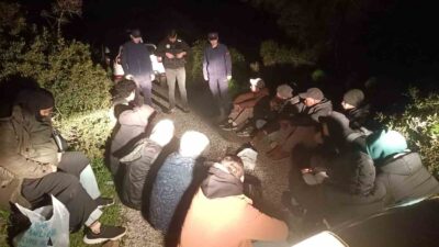 Muğla’nın Bodrum ilçesinde Yunan adalarına geçme hazırlığındaki 17 düzensiz göçmen
