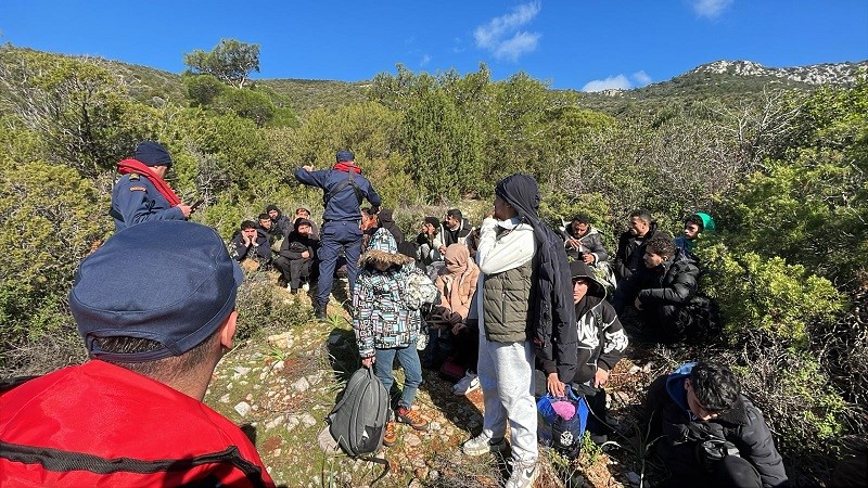 Bodrum’da 45 düzensiz göçmen yakalandı